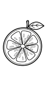 coloriage Orange à imprimer pour enfants