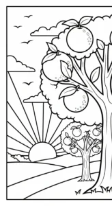 coloriage Orange en ligne pour enfant