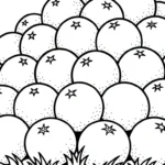 coloriage Orange a imprimer pour enfant de 4 ans
