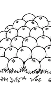 coloriage Orange a imprimer pour enfant de 4 ans