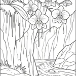 coloriage Orchidée pour enfants à télécharger
