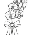 imprimer coloriage Orchidée