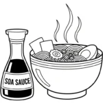 coloriage Rāmen à imprimer pour enfant de 9 ans