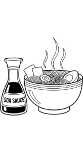 coloriage Rāmen à imprimer pour enfant de 9 ans