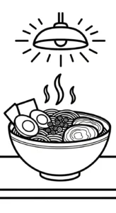 coloriage Rāmen pour enfant de 10 ans