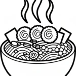 imprimer coloriage Rāmen pour enfant