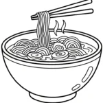 coloriage Rāmen a imprimer gratuitement