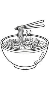 coloriage Rāmen a imprimer gratuitement