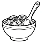 coloriage Rāmen à imprimer pour enfant de 12 ans