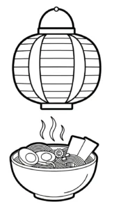 coloriage Rāmen à imprimer pdf gratuit