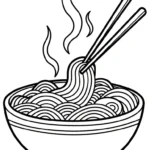 coloriage Rāmen a imprimer gratuit