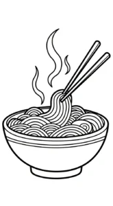 coloriage Rāmen a imprimer gratuit