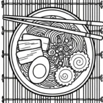 a imprimer coloriage Rāmen gratuit