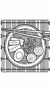 a imprimer coloriage Rāmen gratuit