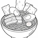 coloriage Rāmen pour enfant gratuit