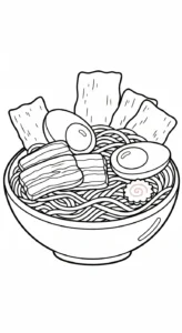 coloriage Rāmen pour enfant gratuit