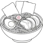 coloriage Rāmen pour enfants à télécharger