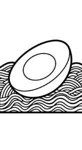 coloriage Rāmen à imprimer pour enfant de 6 ans