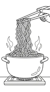 imprimer coloriage Rāmen pour enfant