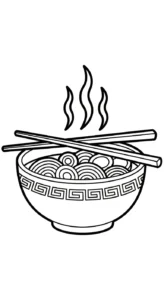coloriage Rāmen pour enfant à imprimer
