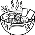 coloriage Rāmen pour enfant