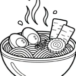 coloriage Rāmen gratuit pour enfants