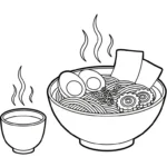 coloriage Rāmen educatif pour enfant