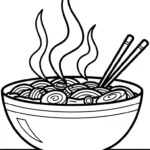 coloriage Rāmen à imprimer pour enfants