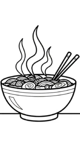 coloriage Rāmen à imprimer pour enfants