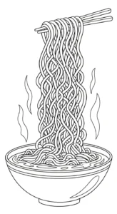 coloriage Rāmen à imprimer pdf gratuit
