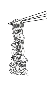 coloriage Rāmen gratuit en ligne