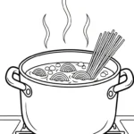 a imprimer coloriage Spaghetti gratuit