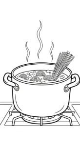 a imprimer coloriage Spaghetti gratuit