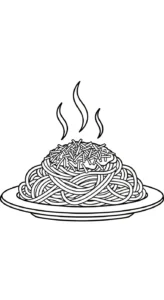 coloriage Spaghetti et dessins