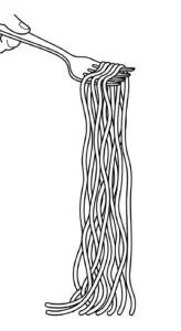 imprimer coloriage Spaghetti pour enfant
