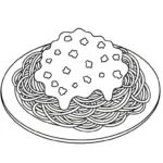 coloriage Spaghetti educatif pour enfant