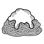 coloriage Spaghetti et dessin a imprimer