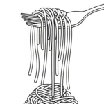 coloriage Spaghetti à imprimer gratuit