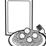 coloriage Spaghetti gratuit en ligne