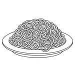 télécharger coloriage Spaghetti gratuit