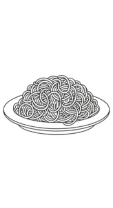 télécharger coloriage Spaghetti gratuit