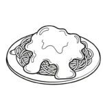 coloriage Spaghetti a colorier en ligne