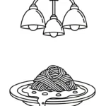 coloriage Spaghetti a dessiner et imprimer