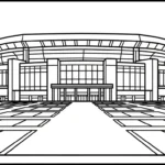 coloriage Stade a dessiner et imprimer