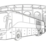 a imprimer coloriage Stade gratuit
