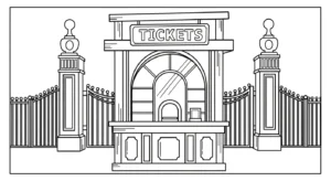 coloriage Stade a imprimer gratuitement