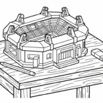a imprimer coloriage Stade gratuit