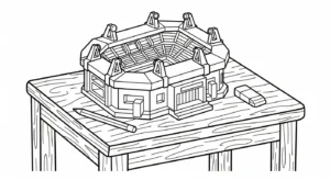a imprimer coloriage Stade gratuit