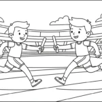 coloriage Stade pour enfant de 7 ans