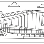 coloriage Stade à imprimer pour enfant de 2 ans